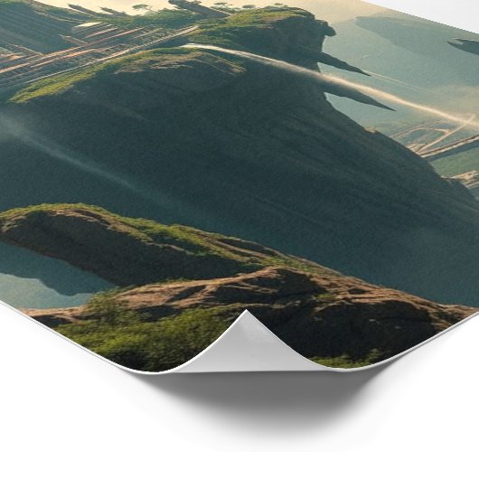 空の王国の古代人 – フローティング要塞ファ ポスター (角)