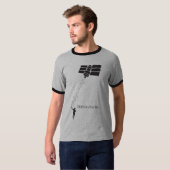 空の男の子飛んでいるな衛星のジャイアンツ Tシャツ (正面フル)