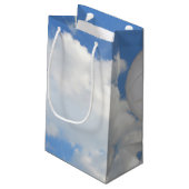 空の白バレーボール スモールペーパーバッグ (裏面アングル)