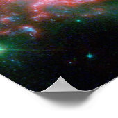 空の目NGC 2207 NASA ポスター (角)