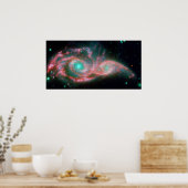 空の目NGC 2207 NASA ポスター (キッチン)