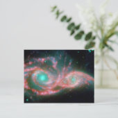 空の目NGC 2207 NASA ポストカード (スタンド正面)