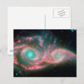 空の目NGC 2207 NASA ポストカード (正面/裏面)