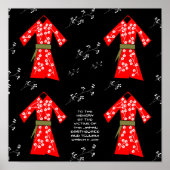 空の着物 ポスター (正面)