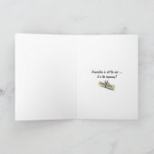 空の空中の卒業帽子 カード (内部)