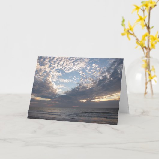 空の聖書の引用文のハート カード (黄色い花)