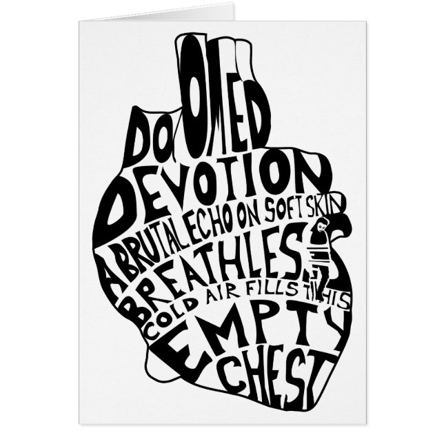 空の胸：解剖学的ハート (正面)