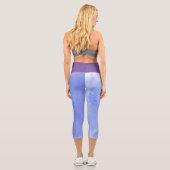 空の色と紫 カプリレギンス (裏面)