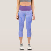 空の色と紫 カプリレギンス (正面)