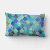 空の色の本物のアラビアデザイン ランバークッション (裏面)