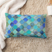 空の色の本物のアラビアデザイン ランバークッション (ブランケット)