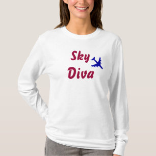 空の花型女性歌手 Tシャツ