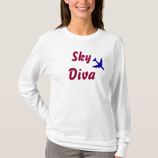 空の花型女性歌手 Tシャツ (正面)