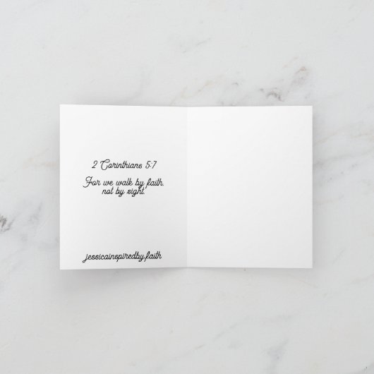 空の蝶 ノートカード (内部)