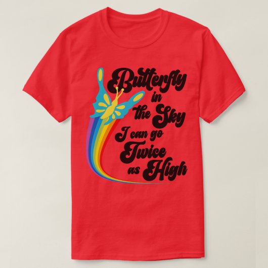 空の蝶 Tシャツ (デザイン正面)