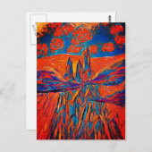 空の表現バラ ポストカード (正面/裏面)