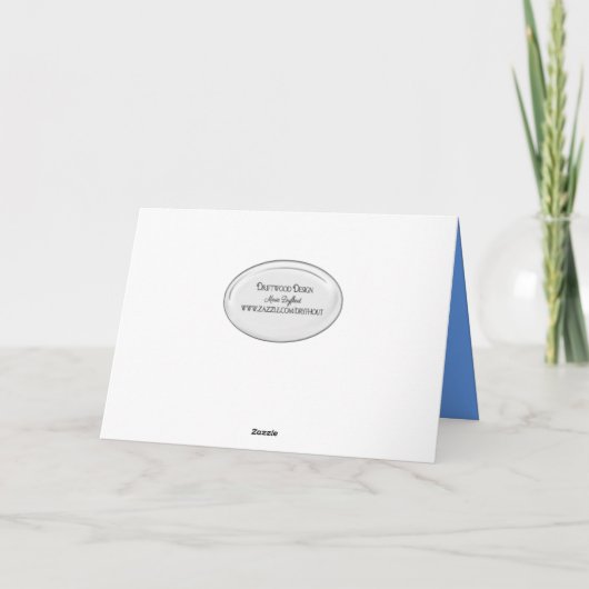 空の誕生日の泡 カード (裏面)