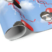 空の誕生日バルーン ラッピングペーパー (ロールコーナー)