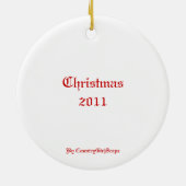 空の谷のオーナメントのチャペル セラミックオーナメント (裏面)