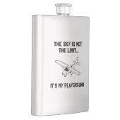 空の運動場の飛行機 フラスク (右)