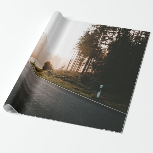 空の道路 ラッピングペーパー (アンロールド)