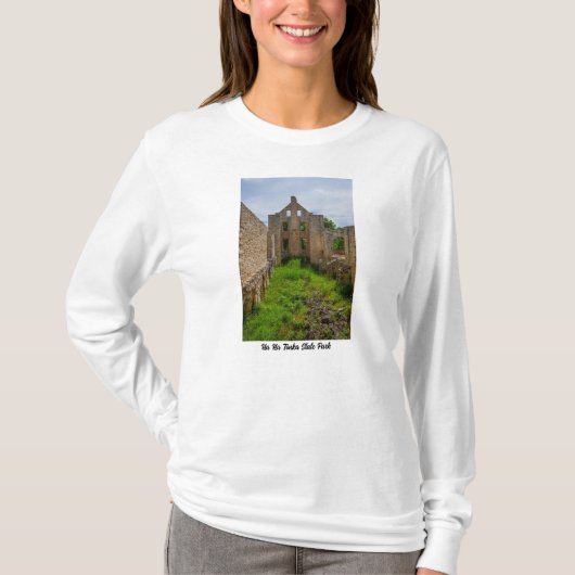 空の部屋遺跡長袖Tシャツ Tシャツ (正面)