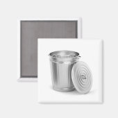空の金属ごみ箱 マグネット (正面/裏面)