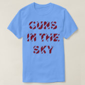 空の銃の乱射 Tシャツ (デザイン正面)