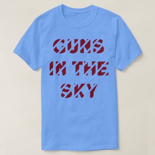 空の銃の乱射 Tシャツ (デザイン正面)
