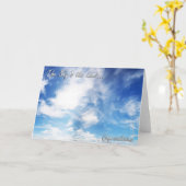 空の限界-お祝い カード (黄色い花)