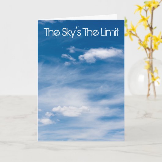 空の限界 カード (黄色い花)