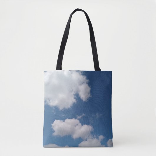 空の雲のソフトパッチ トートバッグ (正面)