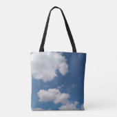 空の雲のソフトパッチ トートバッグ (裏面)