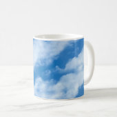 空の雲の白と青 コーヒーマグカップ (正面右)