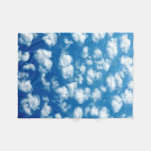 空の雲パターン フリースブランケット (正面(横))