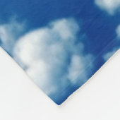 空の雲パターン フリースブランケット (角)