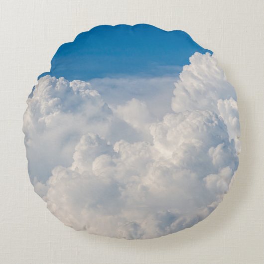 空の雲 ラウンドクッション (正面)