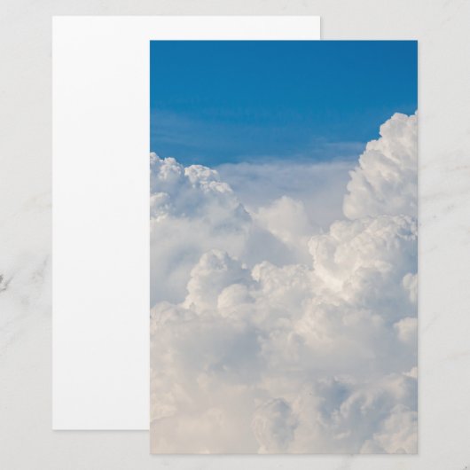 空の雲 便箋 (正面/裏面)