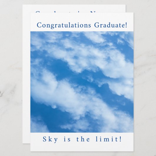 空の雲 招待状 (正面/裏面)