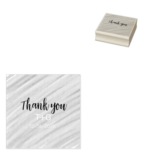 空の青い色をありがとう　お二人のお名前と日付を入れて ラバースタンプ (押印)