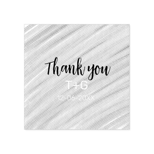 空の青い色をありがとう　お二人のお名前と日付を入れて ラバースタンプ (インプリント)