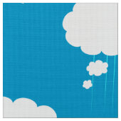 空の青い飛行機パターン ファブリック (クローズアップ)