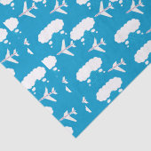空の青い飛行機パターン 薄葉紙 (詳細)