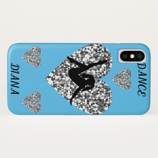 空の青でApple iPhone Xのケースだけで踊る Case-Mate iPhoneケース (裏面(横))