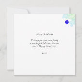 空の青にカスタムファミリーと雪だるま (裏面)