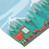 空の青にクリスマス列車 ロングテーブルランナー (コーナー)