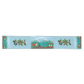 空の青にクリスマス列車 ロングテーブルランナー (横)