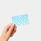 空の青（色が変わります！）オンブレ & テキスト パターン バッジ (Handheld)