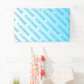 空の青（色が変わります！）オンブレ & テキスト パターン 横断幕 (インサイチュ)