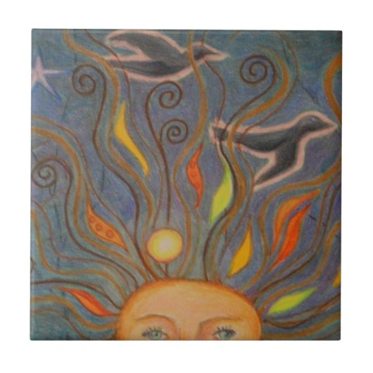 空の頭部 タイル (正面)